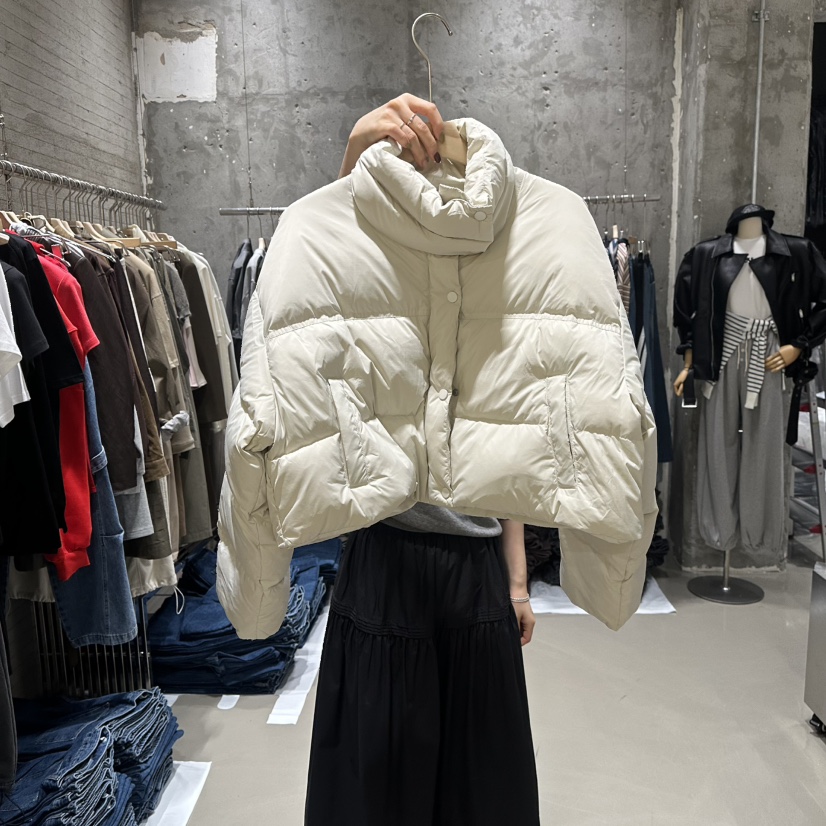 JUNI韓國代購㊣女裝新品休閑25秋冬職業真品人氣短款羽絨服my juni短款羽絨服