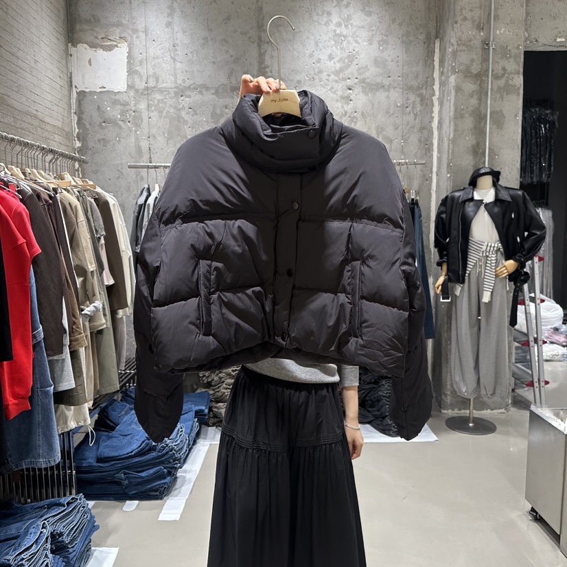 JUNI韓國代購㊣女裝新品休閑25秋冬職業真品人氣短款羽絨服my juni短款羽絨服圖色4