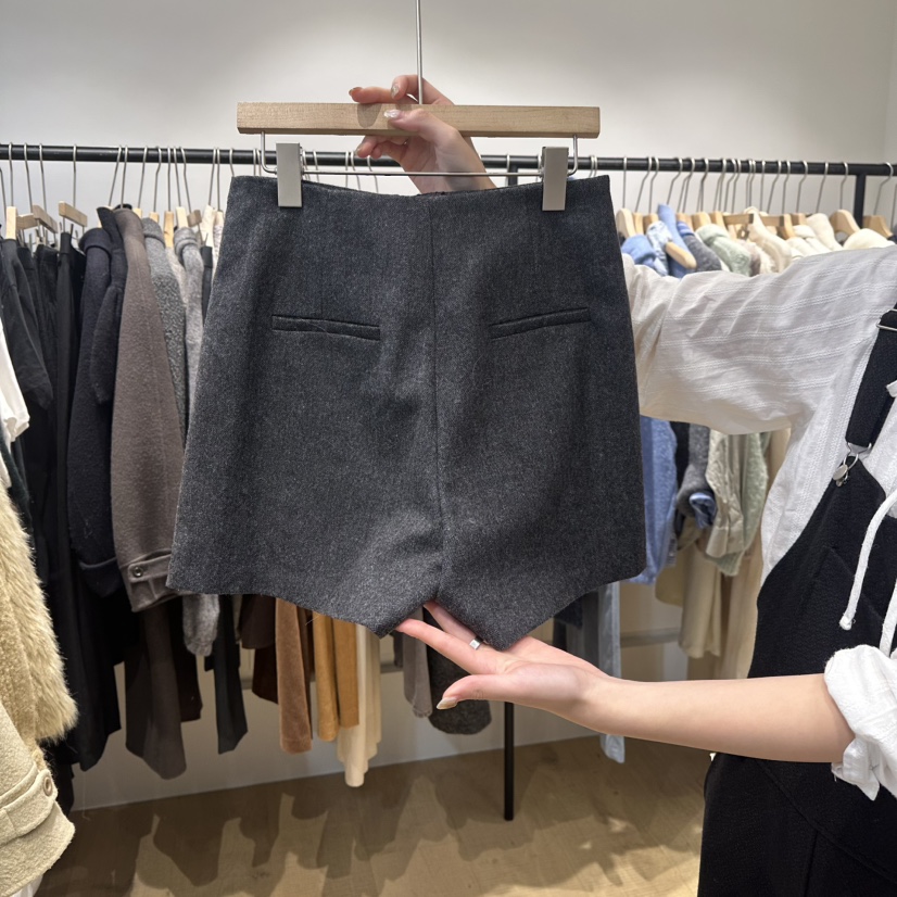 OVERTAKE韓國代購㊣女士新款25秋冬真品推薦休閑熱賣時尚裙褲OVERTAKE裙褲
