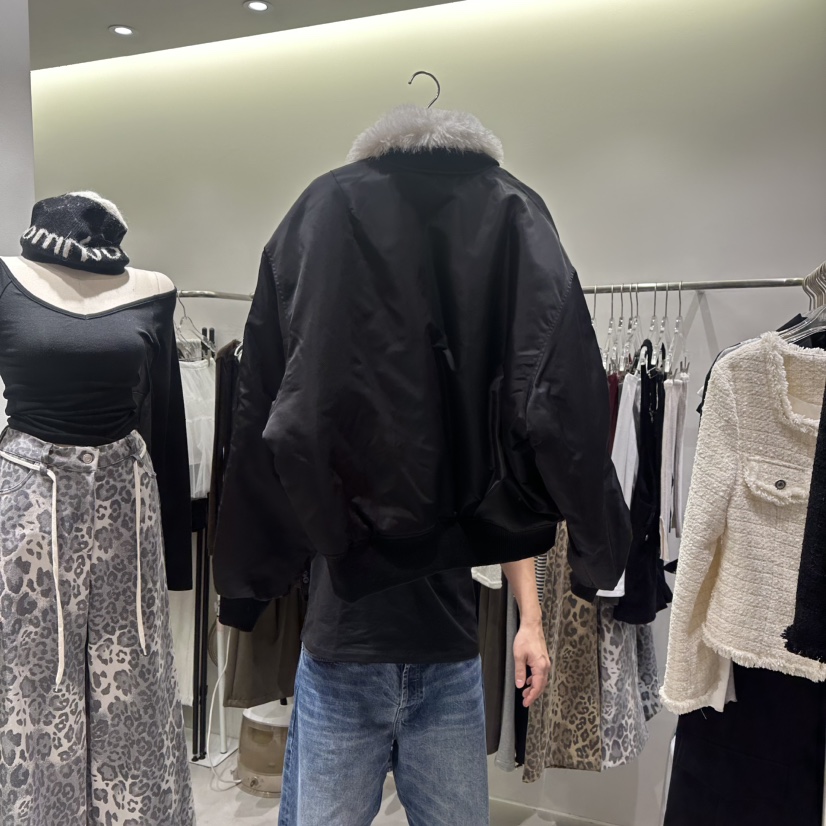 BAIE.38韓國代購㊣女士新品人氣休閑25秋冬夾克可拆卸兔子BAIE.38夾克