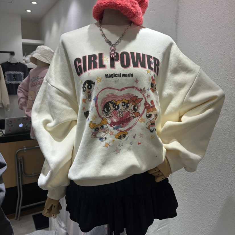 EVE東大門㊣代購女裝新品推薦人氣休閑真品熱賣25秋冬職業衛衣EVE衛衣圖色1