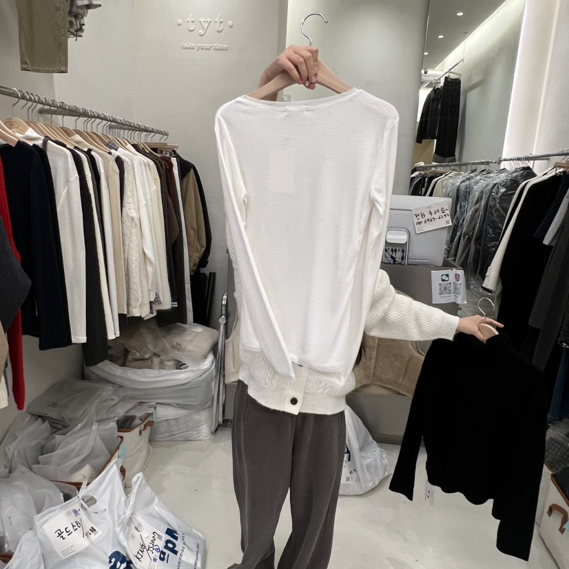 TAKE YOUE TIME東大門㊣實拍女士新品熱賣時尚休閑長袖T恤TAKE YOUE TIME長袖T恤