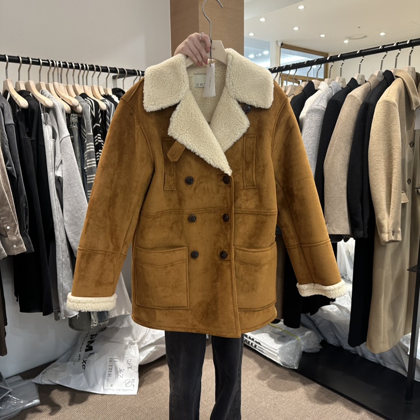 LE BUTTER東大門㊣直郵女裝新品推薦人氣時尚真品夾克復古LE BUTTER夾克圖色1