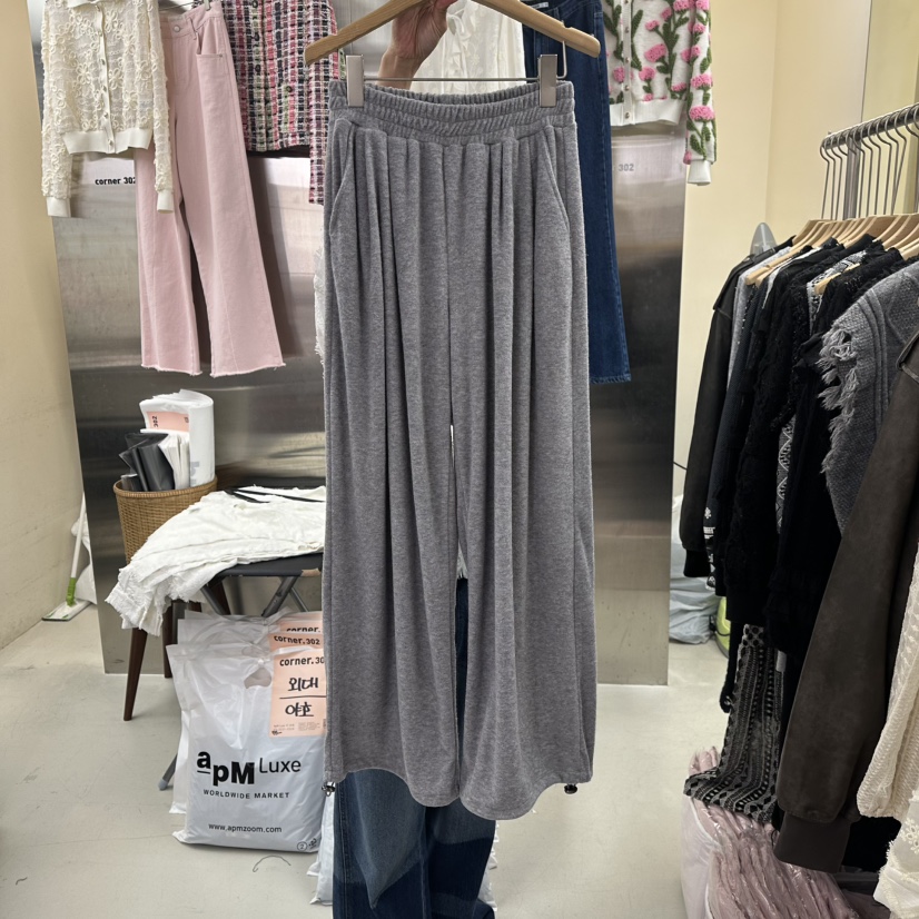 CORNER東大門㊣代購女裝新款休閑真品熱賣推薦25秋冬休閑褲毛圈CORNER.302休閑褲圖色2