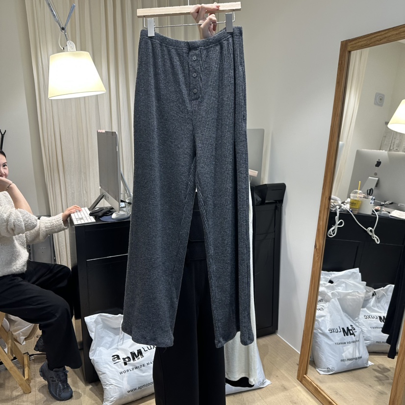 OVERTAKE東大門㊣實拍女裝新品推薦時尚職業休閑人氣休閑褲OVERTAKE休閑褲圖色2