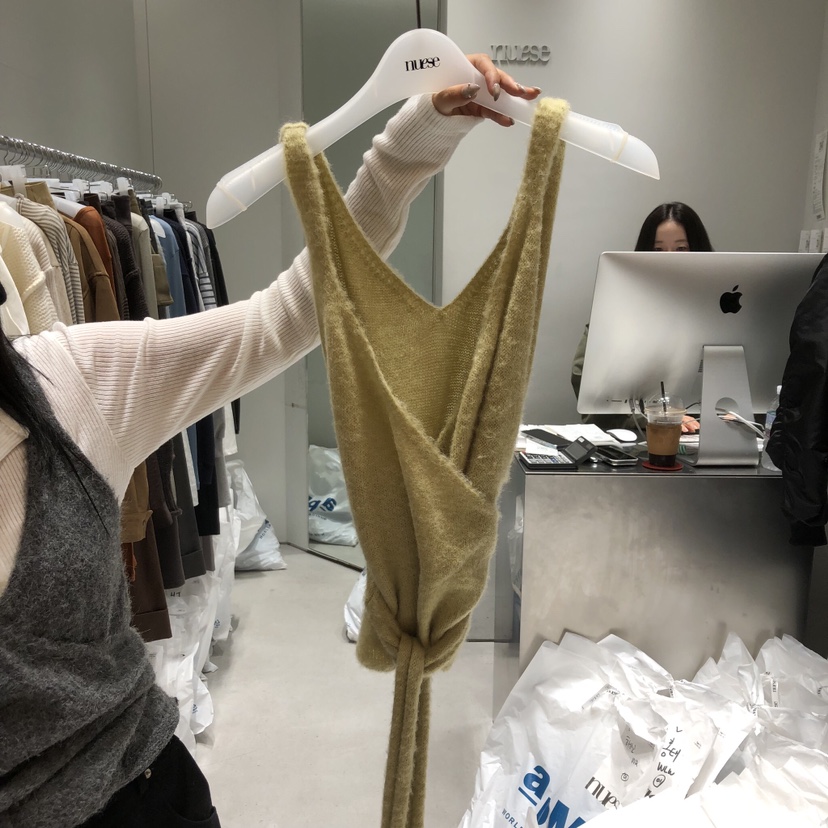 NUESE韓國直郵㊣女士新款推薦職業真品人氣熱賣休閑吊帶背心NUESE吊帶/背心