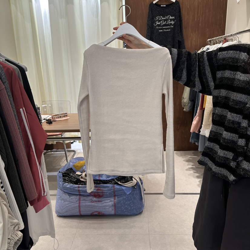 BUCKLE東大門㊣代購女裝新品職業人氣熱賣推薦真品長袖T恤柔軟BUCKLE長袖T恤