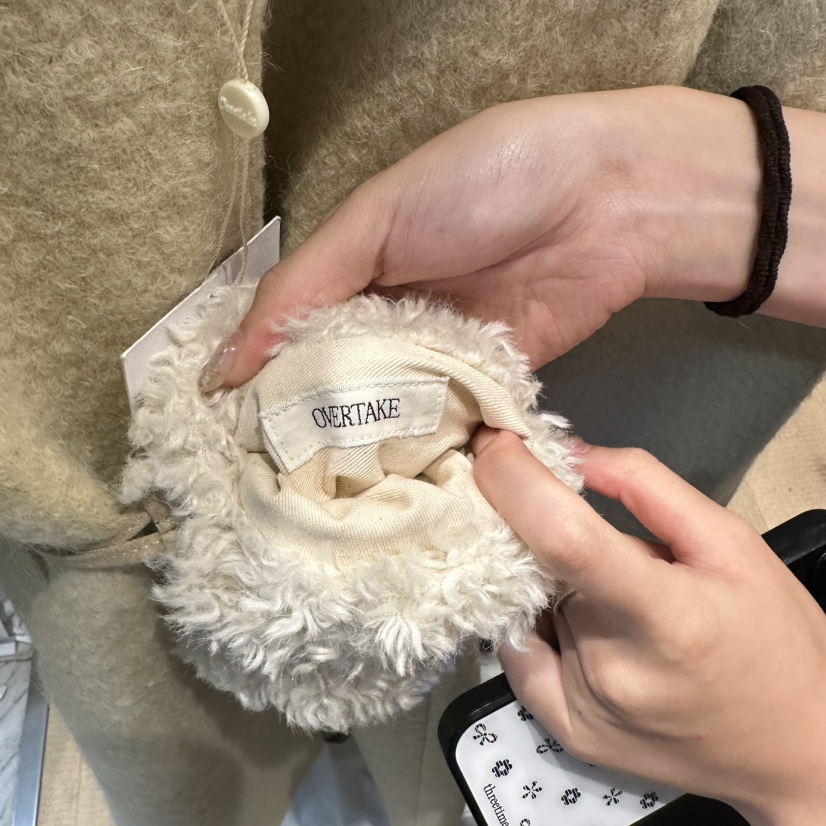 OVERTAKE韓國直郵㊣女裝新款職業人氣休閑推薦長款風衣羊駝OVERTAKE長款風衣