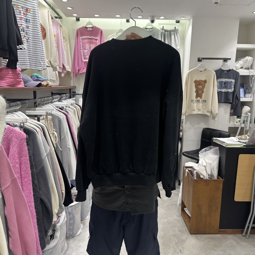 EVE東大門㊣實拍女裝新品25秋冬時尚人氣休閑推薦熱賣職業衛衣EVE衛衣