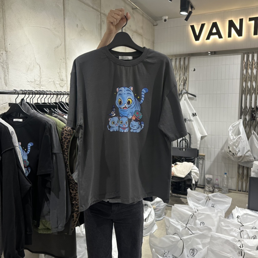 VANTA韓國代購㊣女裝新款職業真品人氣推薦時尚休閑25秋冬T恤VANTAT恤圖色2