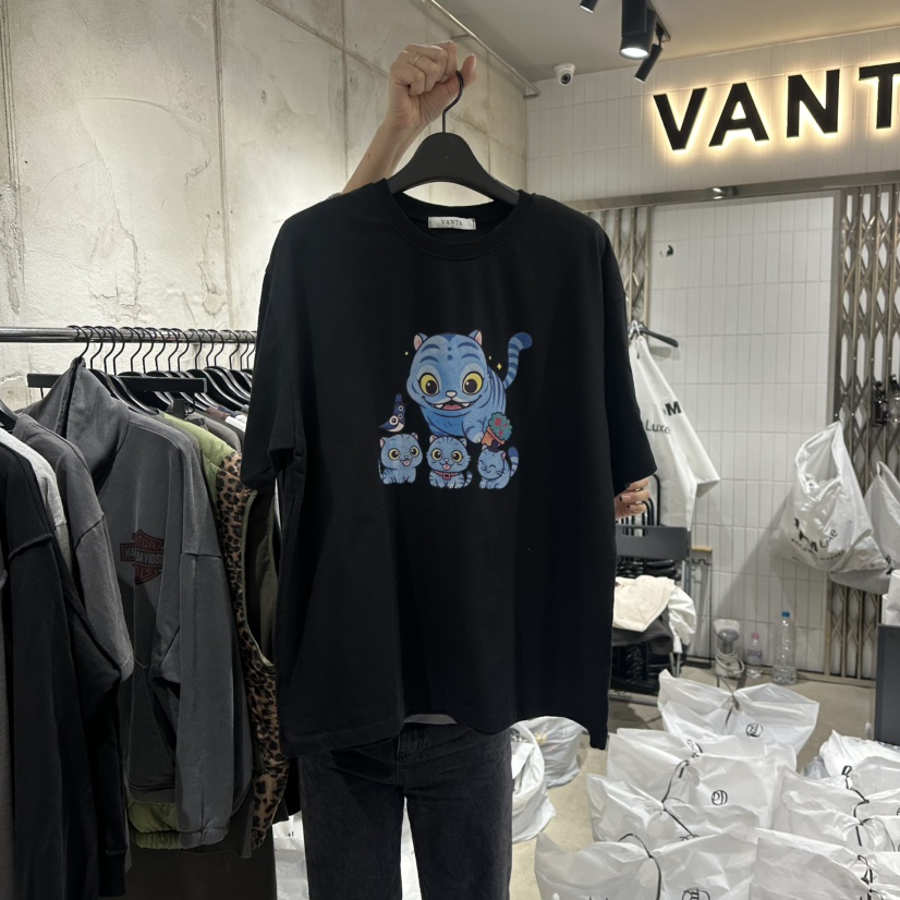 VANTA韓國代購㊣女裝新款職業真品人氣推薦時尚休閑25秋冬T恤VANTAT恤圖色3
