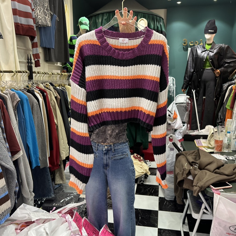 3COLOR韓國代購㊣女士新品職業毛衣Three color毛衣