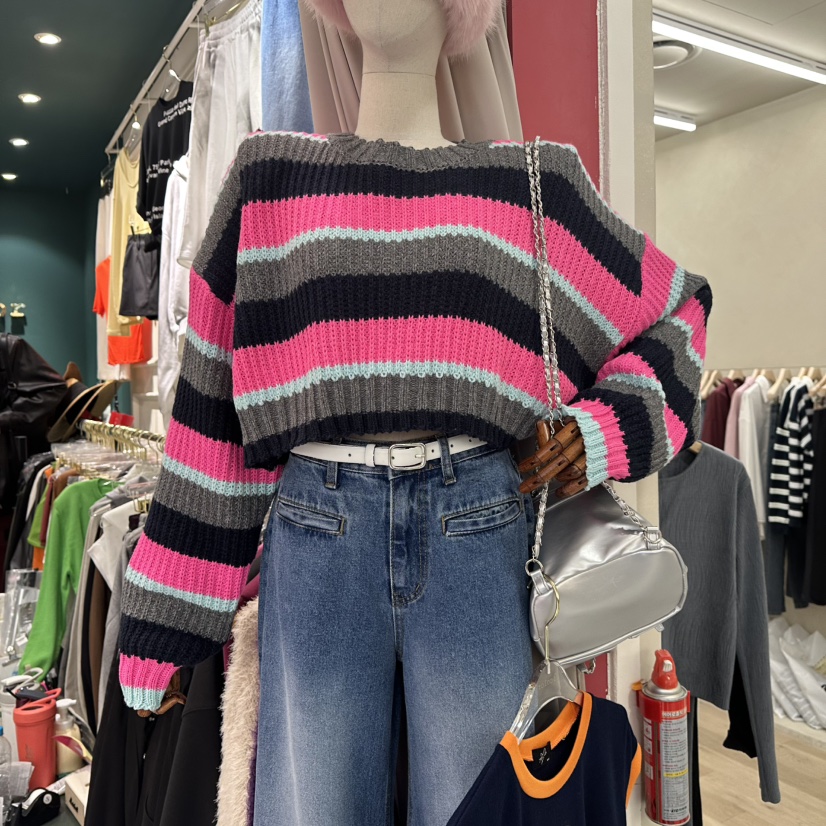 3COLOR韓國代購㊣女士新品職業毛衣Three color毛衣圖色4