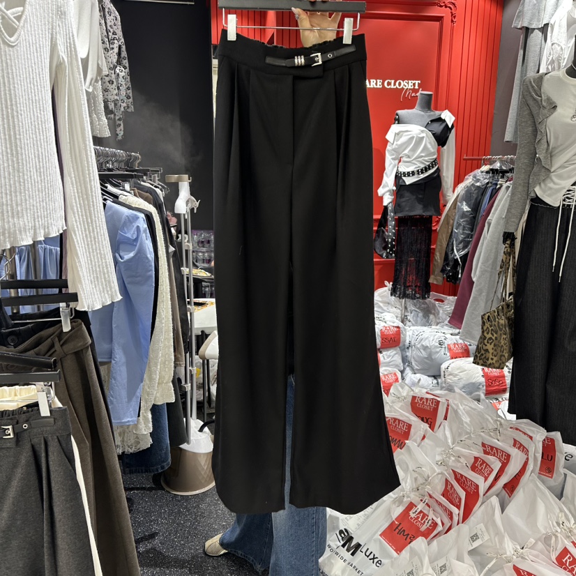 RARE CLOSET東大門㊣直郵女裝新品推薦真品25秋冬休閑褲羊毛RARE CLOSET休閑褲圖色3