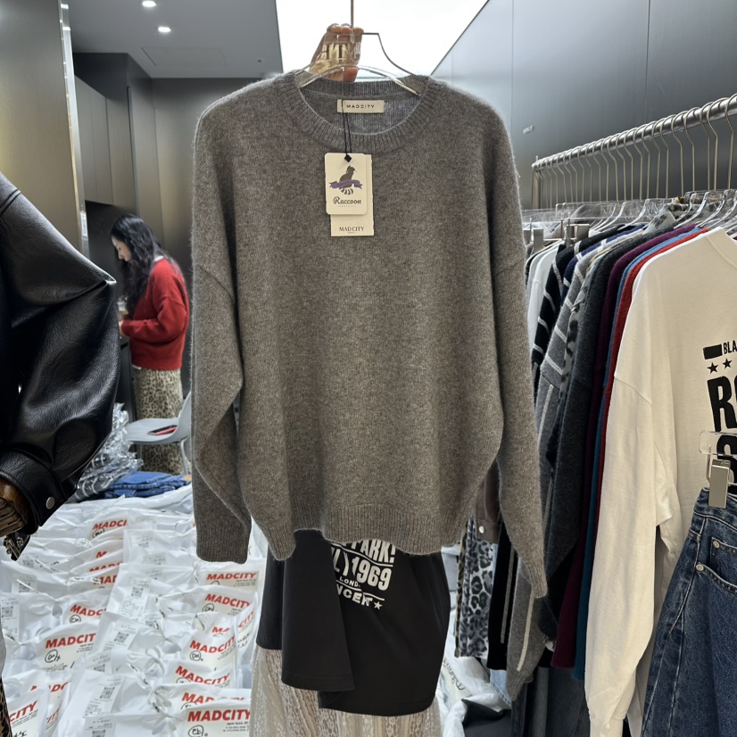 MADCITY韓國直郵㊣女裝新款時尚25秋冬熱賣人氣職業休閑毛衣MADCITY毛衣