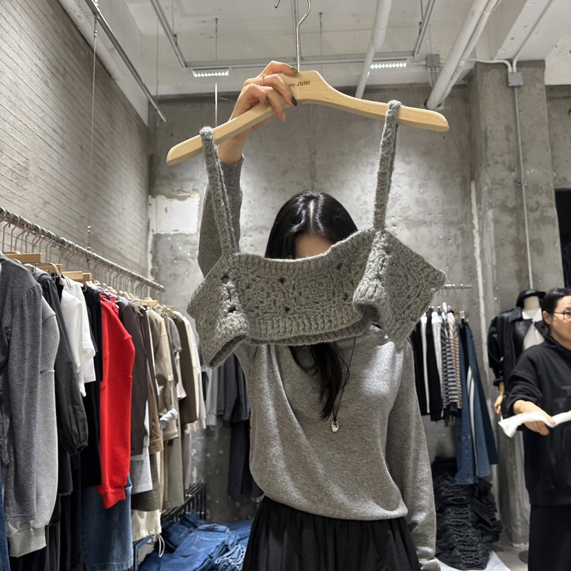 JUNI韓國直郵㊣女士新品推薦休閑25秋冬真品人氣熱賣吊帶背心my juni吊帶/背心圖色2