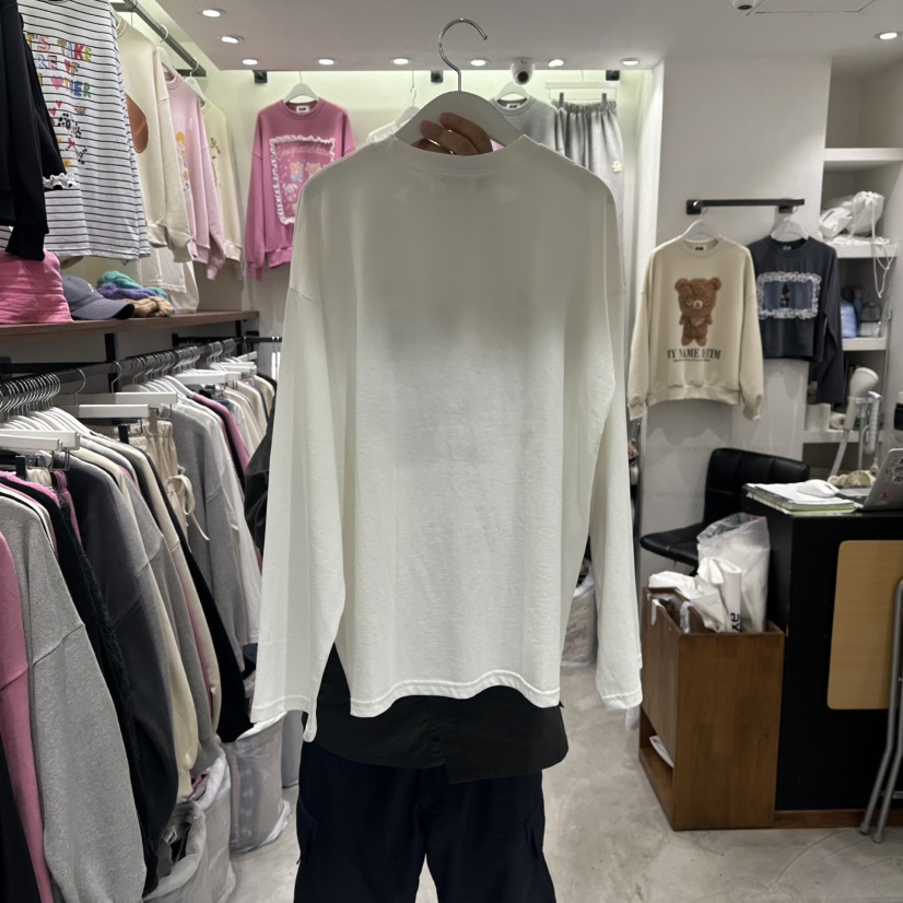 EVE韓國代購㊣女裝新品真品熱賣時尚職業推薦25秋冬長袖T恤EVE長袖T恤