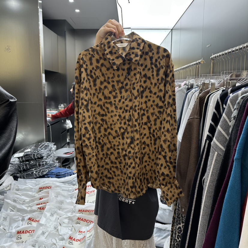 MADCITY韓國代購㊣女裝新品休閑推薦時尚真品熱賣襯衫蕾絲衫MADCITY襯衫/蕾絲衫