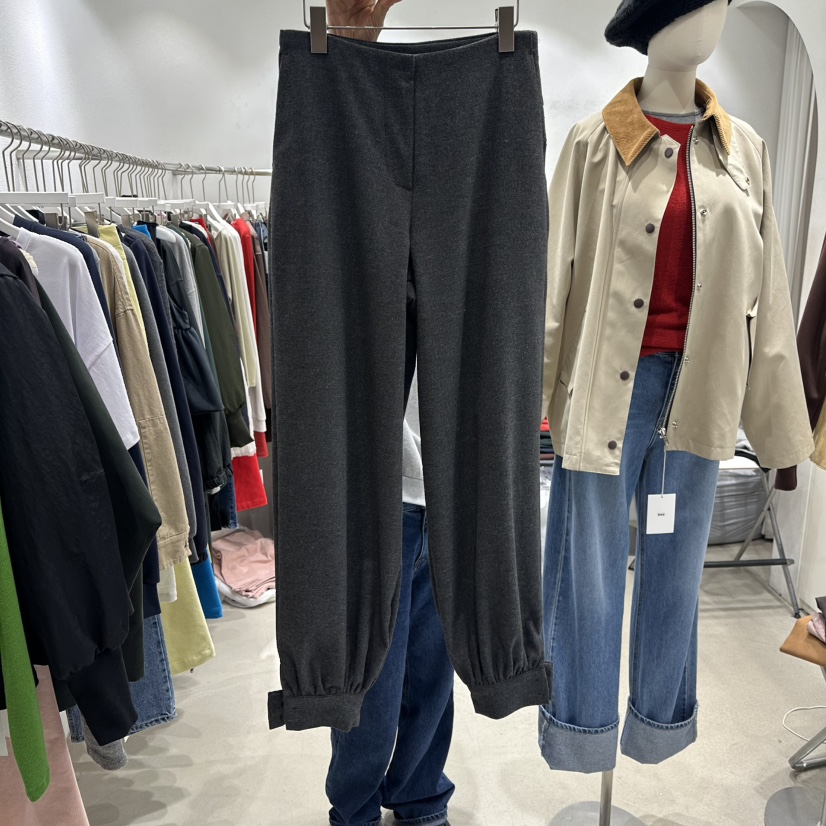 INNI東大門㊣實拍女裝新品職業休閑時尚真品25秋冬推薦休閑褲inni休閑褲圖色1墨色