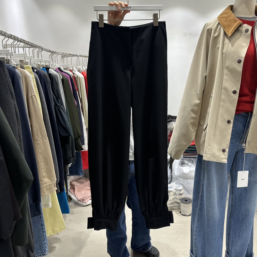 INNI東大門㊣實拍女裝新品職業休閑時尚真品25秋冬推薦休閑褲inni休閑褲圖色2黑色