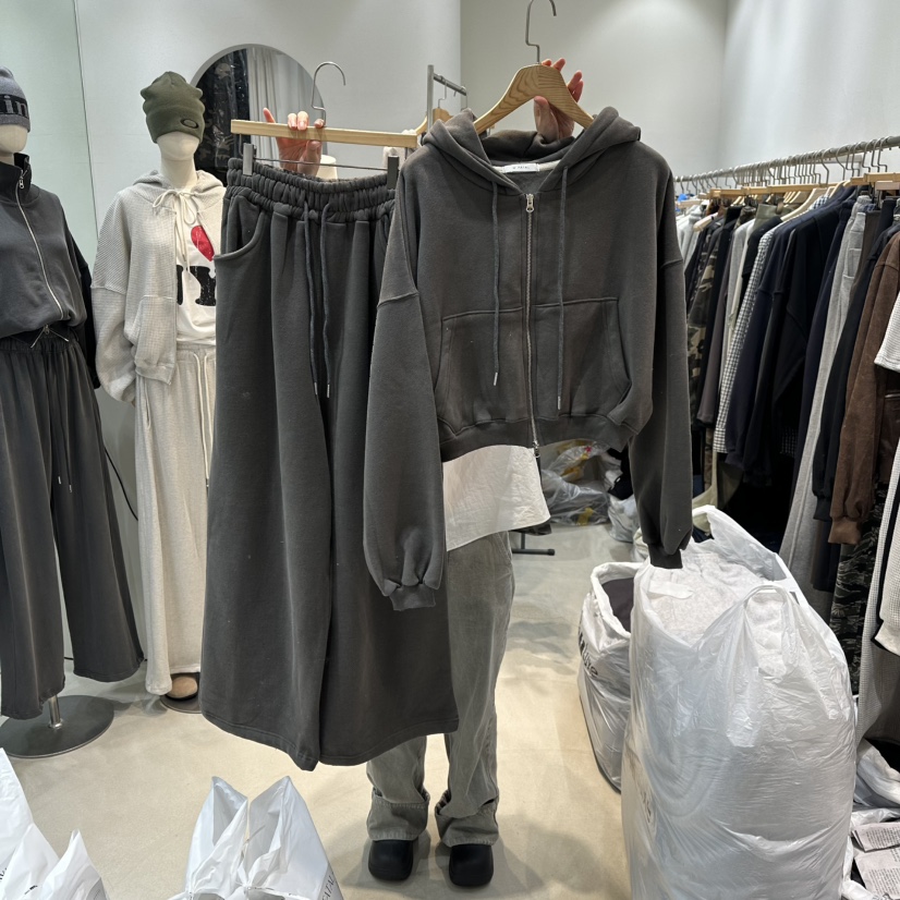 W.FATAL東大門㊣直郵女士新品熱賣人氣休閑套裝兩件套加絨W.FATAL套裝圖色3