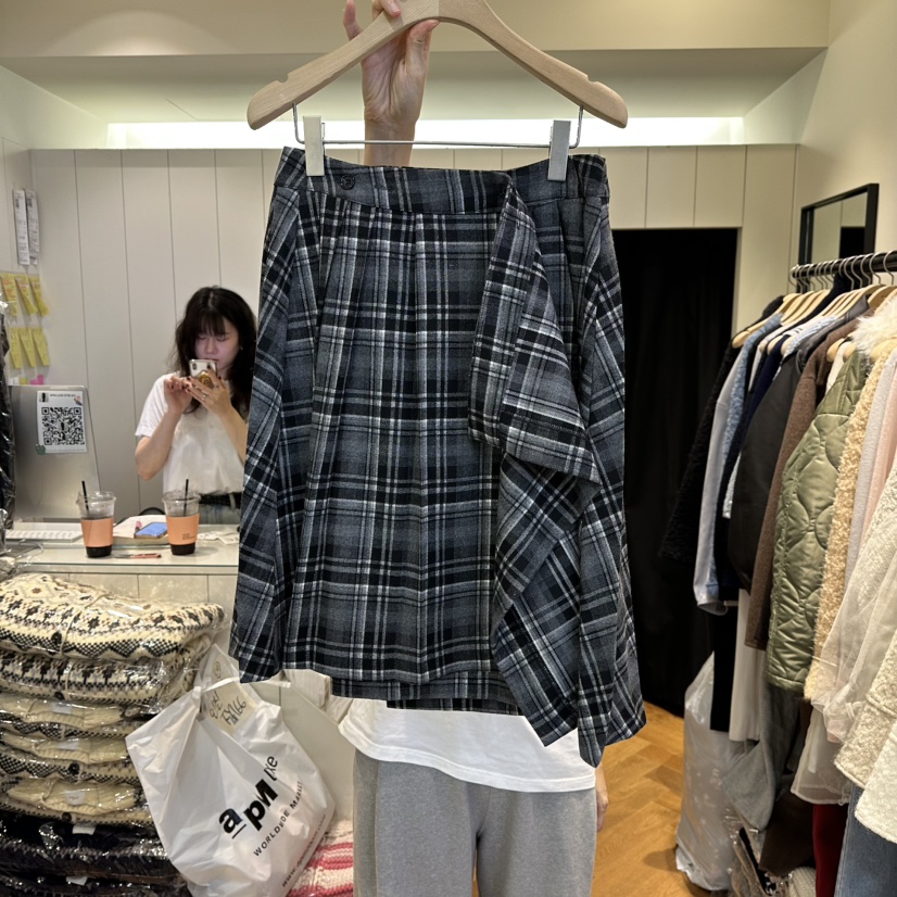ARC東大門㊣代購女士新款休閑推薦人氣真品25秋冬半身裙中短裙ARC EN CIEL半身裙/中短裙圖色1