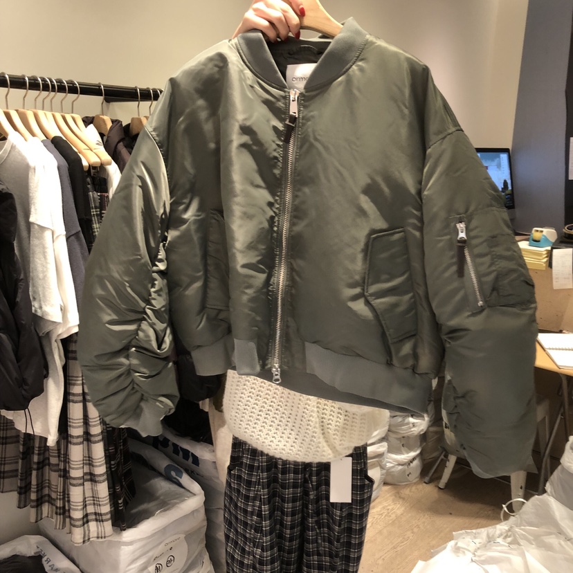 ORMORE東大門㊣代購女裝新品25秋冬真品人氣推薦夾克填充夾棉ORMORE夾克