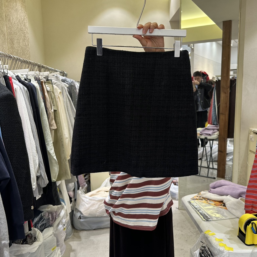 REFLAT東大門㊣實拍女裝新款時尚職業25秋冬休閑推薦短裙綁帶REFLAT短裙圖色3