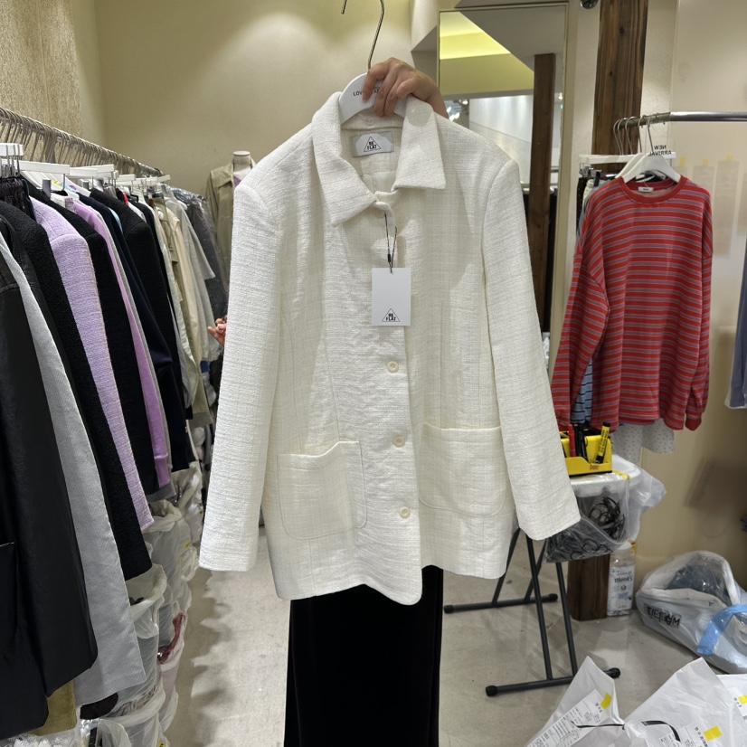 REFLAT東大門㊣代購女士新款真品時尚職業熱賣休閑夾克粗花呢REFLAT夾克
