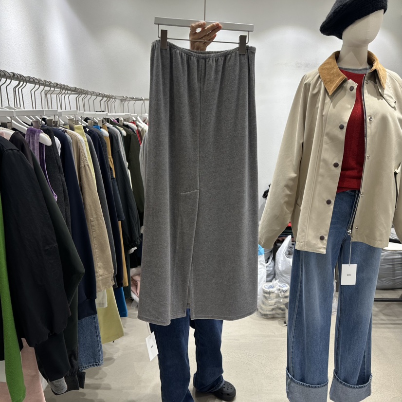 INNI韓國代購㊣女裝新品職業人氣熱賣休閑25秋冬推薦時尚長裙inni長裙
