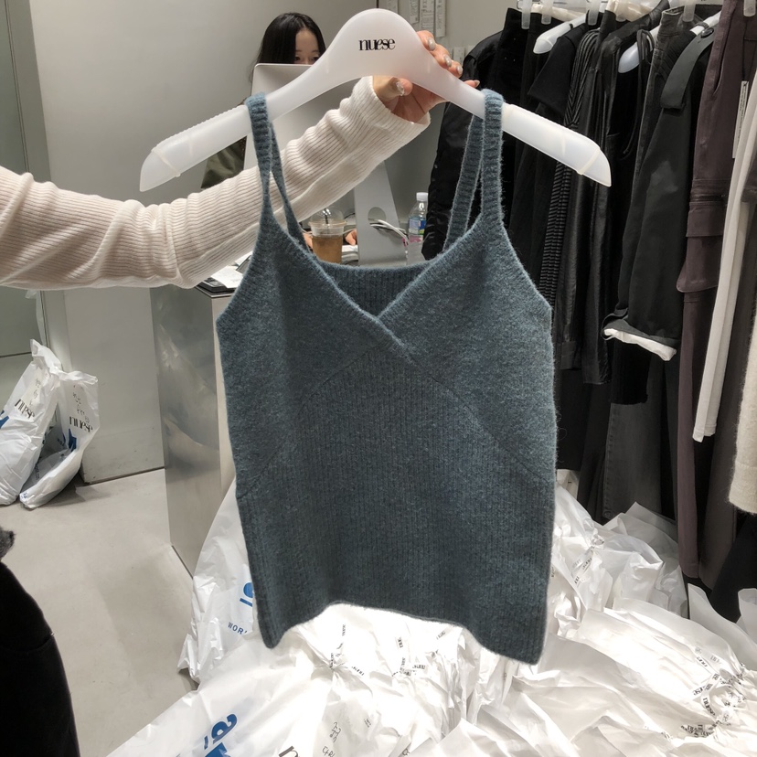 NUESE東大門㊣代購女裝新品推薦時尚人氣25秋冬休閑吊帶背心NUESE吊帶/背心圖色4