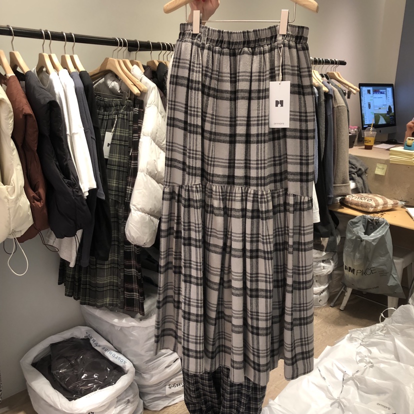 ORMORE東大門㊣直郵女士新品真品休閑人氣職業半身裙中短裙ORMORE半身裙/中短裙