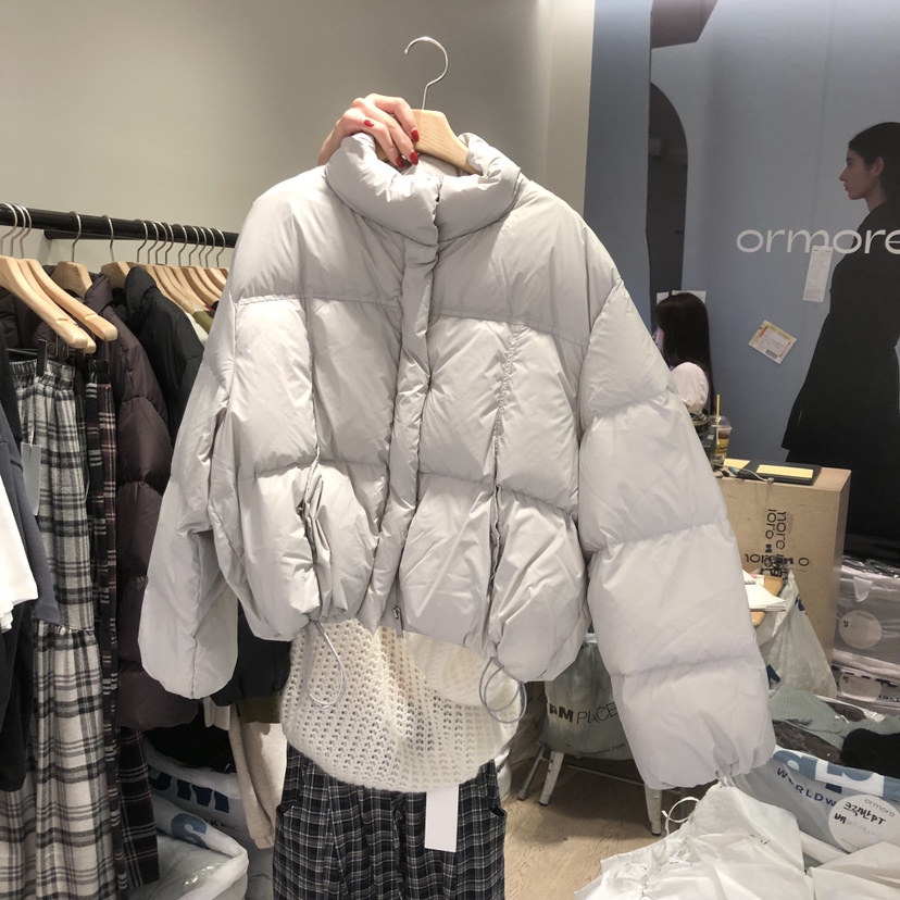 ORMORE韓國直郵㊣女士新品推薦真品休閑短款羽絨服填充鴨絨ORMORE短款羽絨服