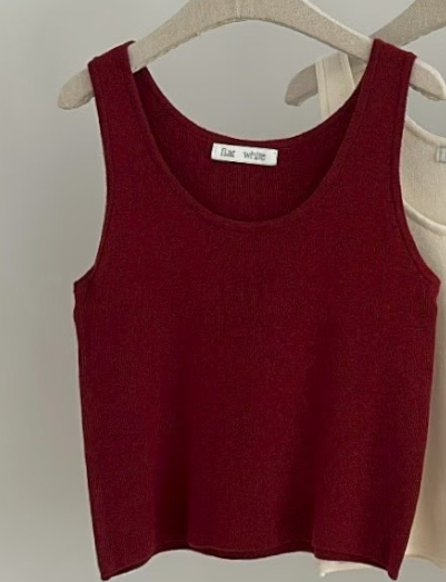 FLAT WHITE東大門㊣代購女士新品職業熱賣休閑推薦吊帶背心FLAT WHITE吊帶/背心圖色1
