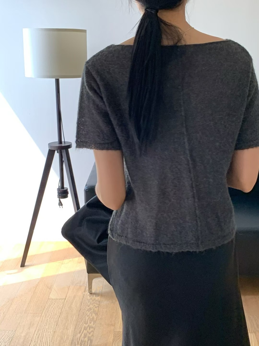 FLAT WHITE東大門㊣代購女士新款人氣真品休閑職業時尚針織衫FLAT WHITE針織衫