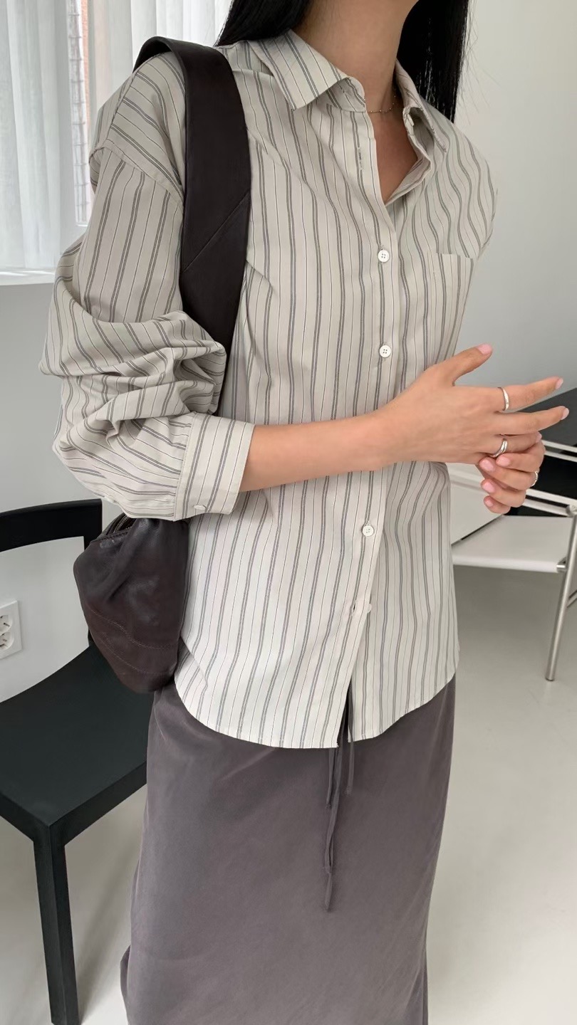 FLAT WHITE東大門㊣直郵女士新款真品休閑熱賣人氣襯衫蕾絲衫FLAT WHITE襯衫/蕾絲衫