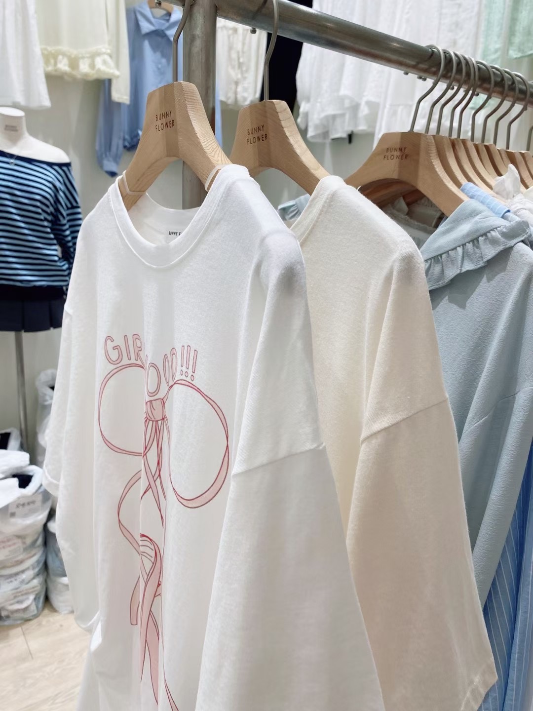BUNNYFLOWER2東大門㊣代購女裝新品人氣真品推薦25秋冬休閑T恤BUNNYFLOWER2T恤