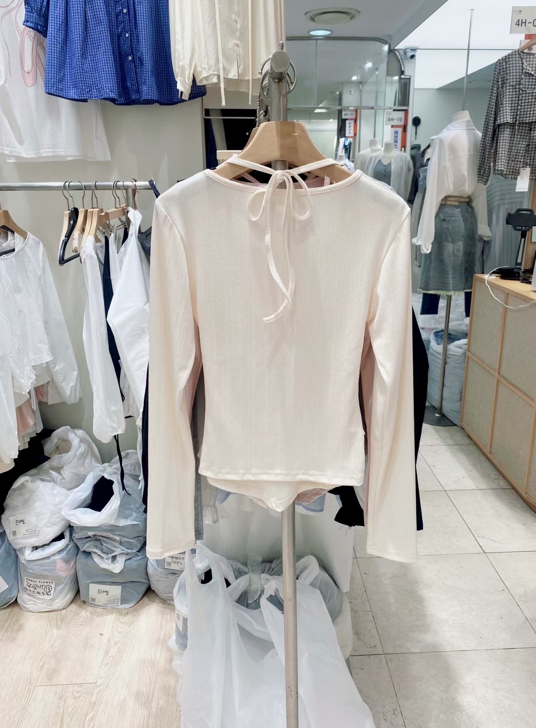 BUNNYFLOWER2東大門㊣實拍女裝新品職業真品休閑25秋冬長袖T恤BUNNYFLOWER2長袖T恤