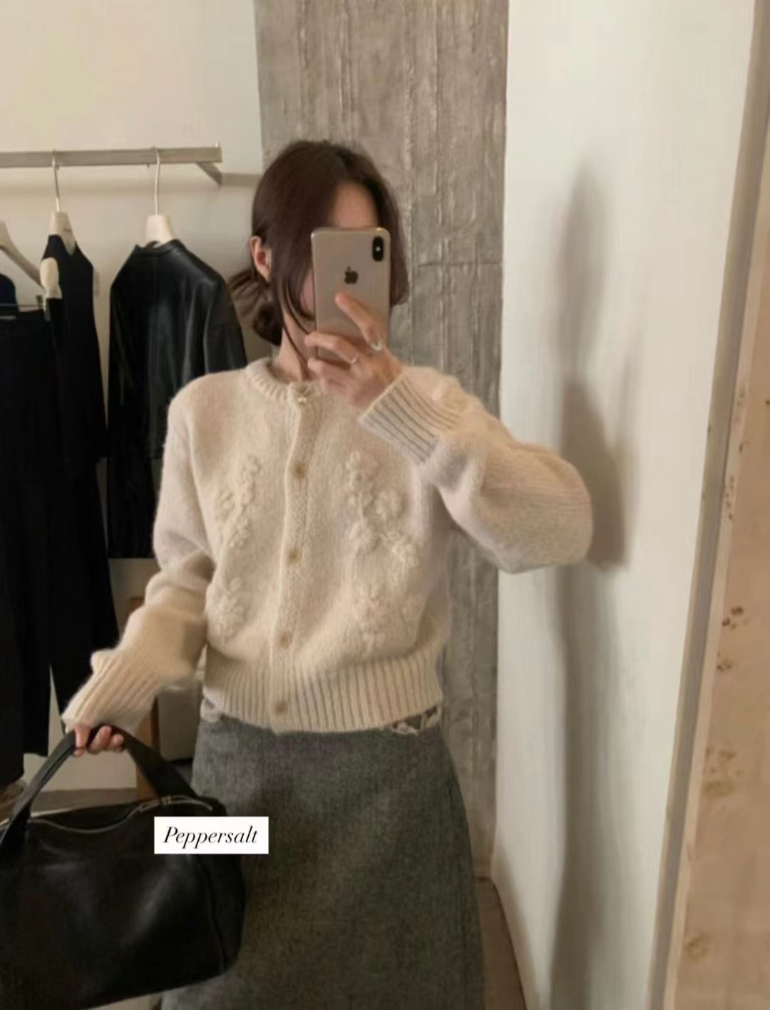 PEPPER 페페東大門㊣實拍女裝新品休閑熱賣推薦針織衫開衫PEPPER-SEOUL針織衫