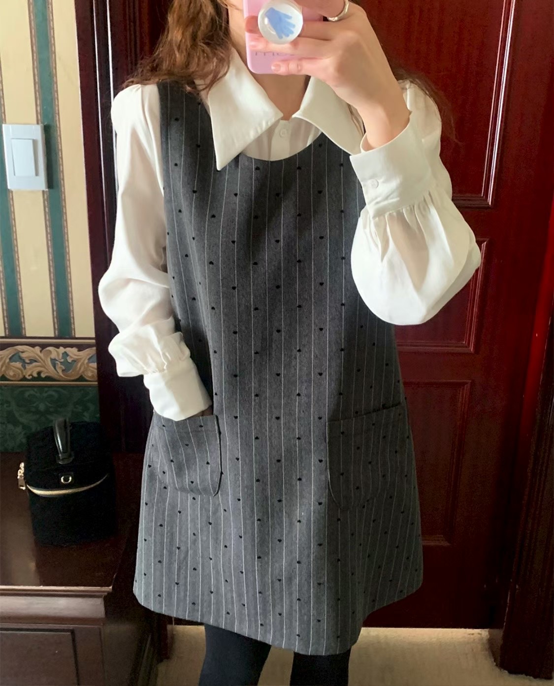 BUNNYFLOWER2東大門㊣直郵女裝新款熱賣連衣裙不含內搭羅紋BUNNYFLOWER2連衣裙