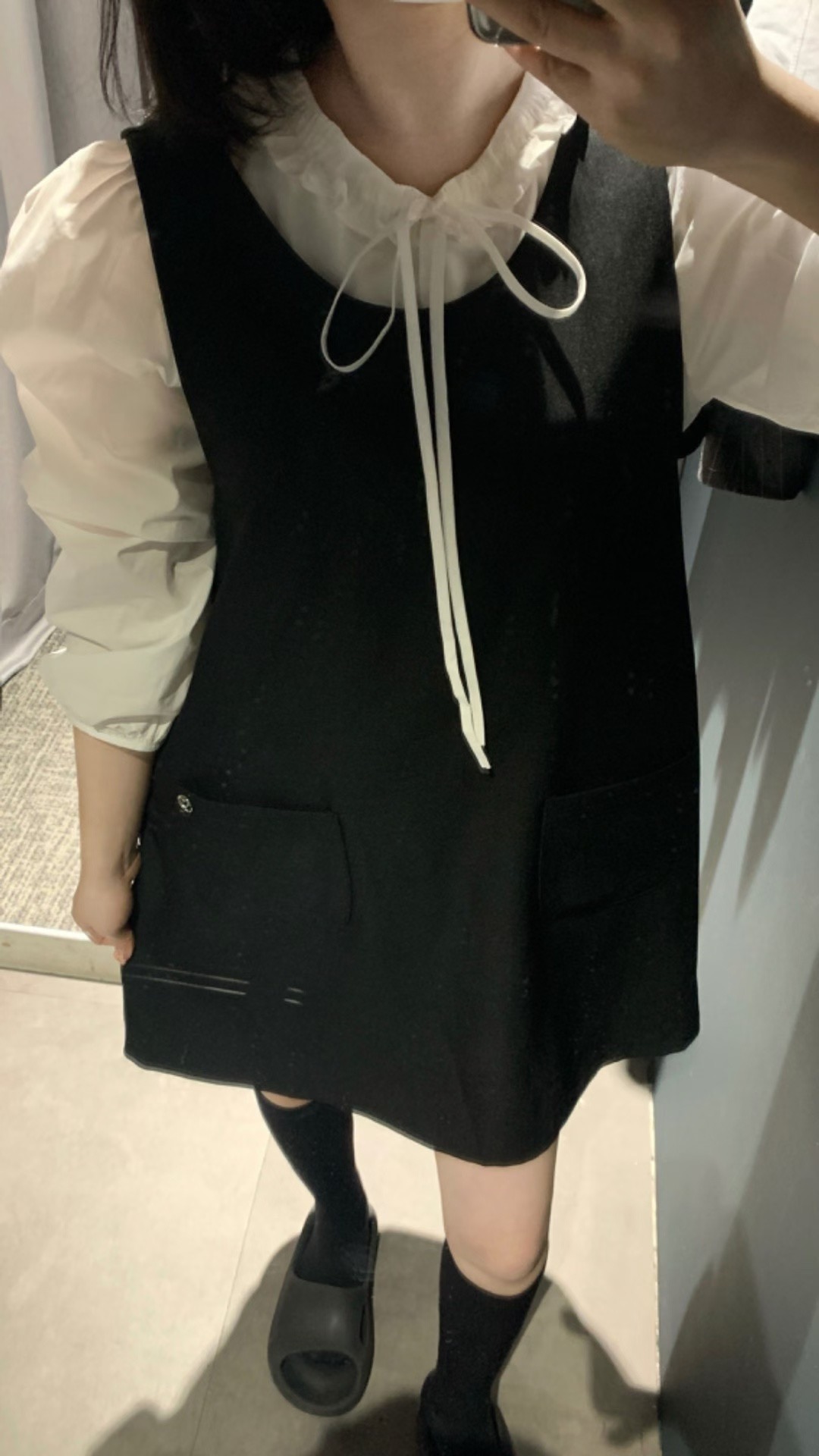 BUNNYFLOWER2東大門㊣直郵女裝新款熱賣連衣裙不含內搭羅紋BUNNYFLOWER2連衣裙圖色2