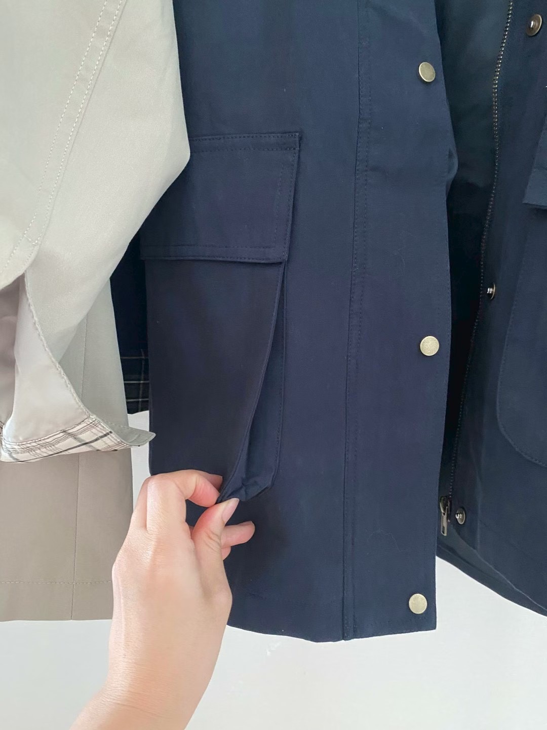 BUNNYFLOWER2東大門㊣直郵女士新品25秋冬推薦休閑夾克口袋BUNNYFLOWER2夾克