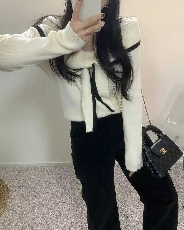 BUNNYFLOWER2韓國直郵㊣女裝新品25秋冬熱賣人氣職業針織衫BUNNYFLOWER2針織衫圖色2