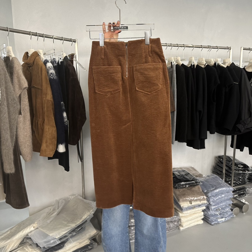 DOUBLE STANDARD/LE SMOKING/MAISONSTAFF東大門㊣直郵女裝新款25秋冬長裙MAISONSTAFF長裙