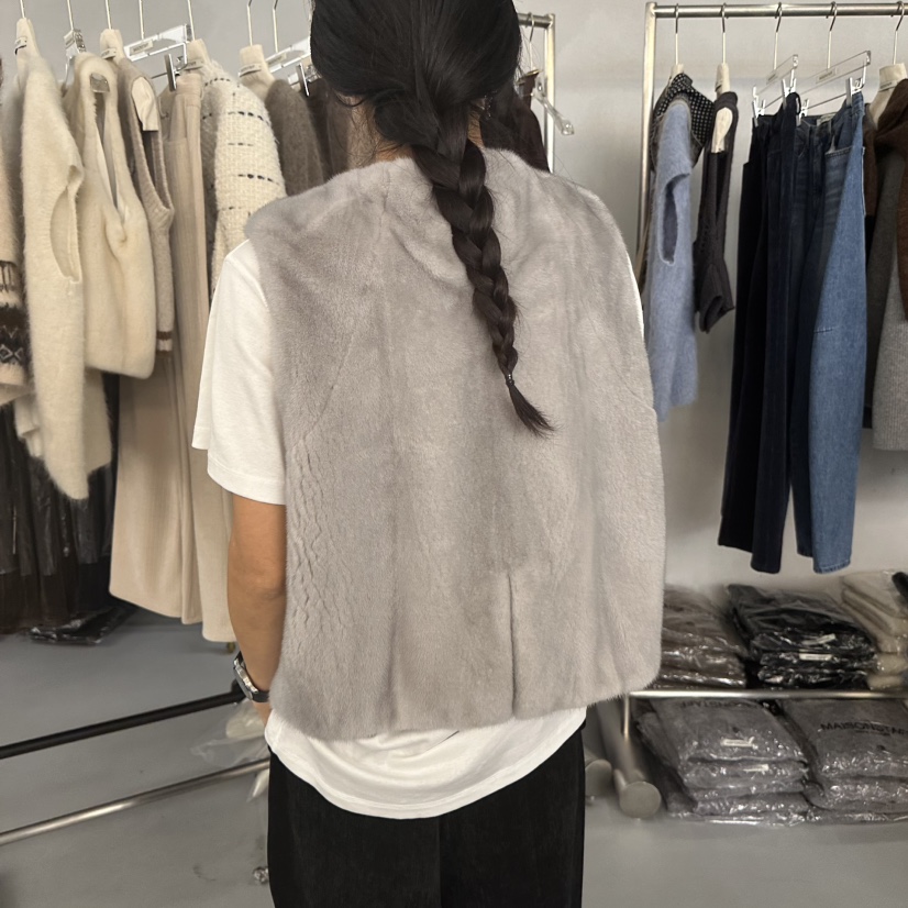 DOUBLE STANDARD/LE SMOKING/MAISONSTAFF韓國代購㊣女裝新品職業馬甲不含內搭水貂MAISONSTAFF馬甲