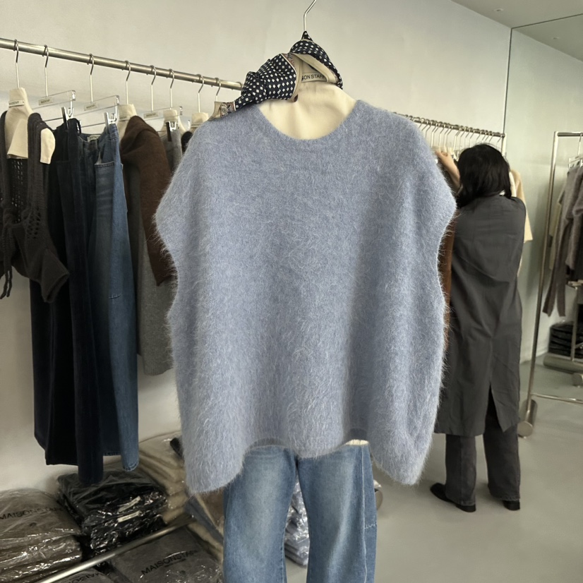 DOUBLE STANDARD/LE SMOKING/MAISONSTAFF東大門㊣代購女裝新品真品吊帶背心不含項鏈羊駝MAISONSTAFF吊帶/背心圖色3