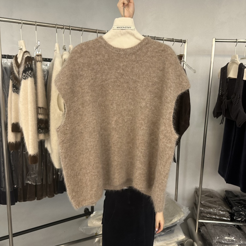 DOUBLE STANDARD/LE SMOKING/MAISONSTAFF東大門㊣代購女裝新品真品吊帶背心不含項鏈羊駝MAISONSTAFF吊帶/背心圖色4