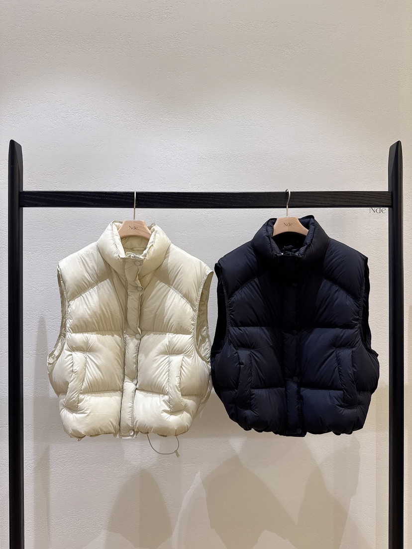 NDE東大門㊣代購女士新品職業25秋冬時尚熱賣人氣真品馬甲口袋NDE馬甲