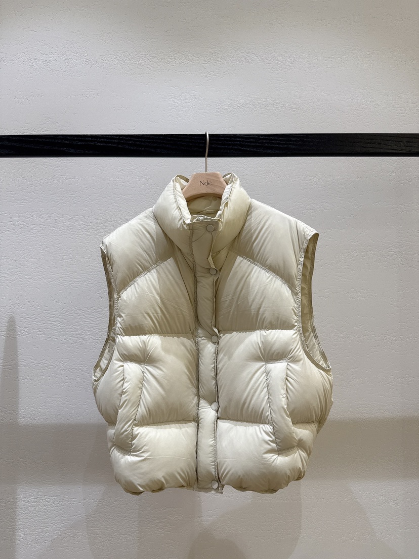 NDE東大門㊣代購女士新品職業25秋冬時尚熱賣人氣真品馬甲口袋NDE馬甲圖色2