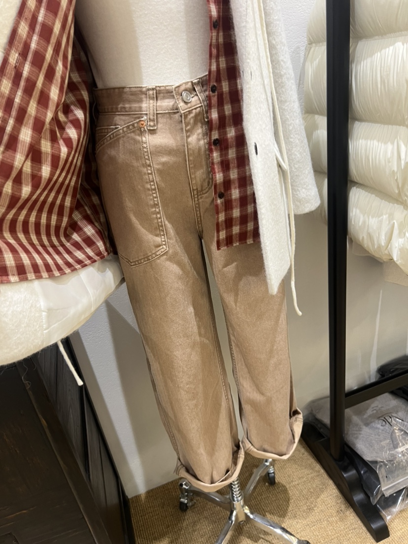 NDE韓國代購㊣女裝新品職業推薦25秋冬休閑時尚牛仔褲不含配飾NDE牛仔褲